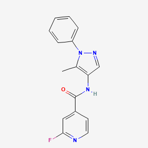 2-Fluoro-N-(5-methyl-1-phenylpyrazol-4-YL)pyridine-4-carboxamide