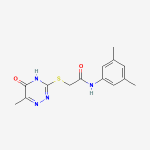 N-(3,5-dimethylphenyl)-2-((6-methyl-5-oxo-4,5-dihydro-1,2,4-triazin-3-yl)thio)acetamide