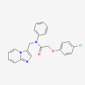2-(4-chlorophenoxy)-N-(imidazo[1,2-a]pyridin-3-ylmethyl)-N-phenylacetamide
