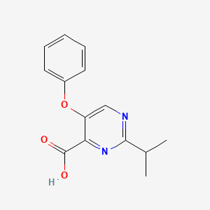 5-Phenoxy-2-(propan-2-yl)pyrimidine-4-carboxylic acid