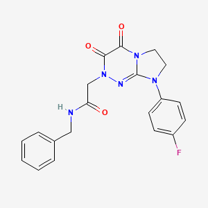 N-benzyl-2-(8-(4-fluorophenyl)-3,4-dioxo-3,4,7,8-tetrahydroimidazo[2,1-c][1,2,4]triazin-2(6H)-yl)acetamide