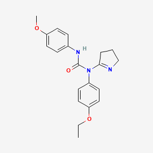 1-(3,4-dihydro-2H-pyrrol-5-yl)-1-(4-ethoxyphenyl)-3-(4-methoxyphenyl)urea