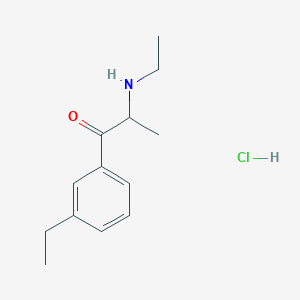 2-(Ethylamino)-1-(3-ethylphenyl)propan-1-one,monohydrochloride
