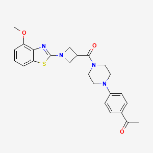 1-(4-(4-(1-(4-Methoxybenzo[d]thiazol-2-yl)azetidine-3-carbonyl)piperazin-1-yl)phenyl)ethanone