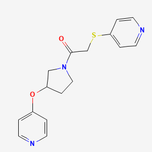 1-(3-(Pyridin-4-yloxy)pyrrolidin-1-yl)-2-(pyridin-4-ylthio)ethanone