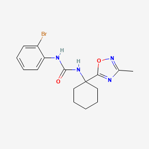 1-(2-Bromophenyl)-3-(1-(3-methyl-1,2,4-oxadiazol-5-yl)cyclohexyl)urea
