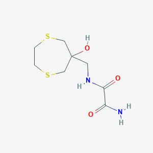 N'-[(6-Hydroxy-1,4-dithiepan-6-yl)methyl]oxamide