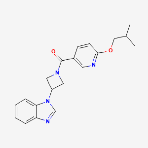 [3-(Benzimidazol-1-yl)azetidin-1-yl]-[6-(2-methylpropoxy)pyridin-3-yl]methanone