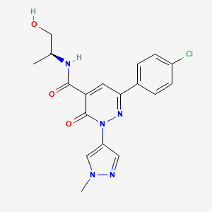molecular formula C18H18ClN5O3 B2698469 Bay 2416964 CAS No. 2242464-44-2