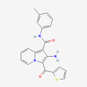 2-amino-3-(thiophene-2-carbonyl)-N-(m-tolyl)indolizine-1-carboxamide