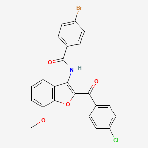 4-bromo-N-(2-(4-chlorobenzoyl)-7-methoxybenzofuran-3-yl)benzamide