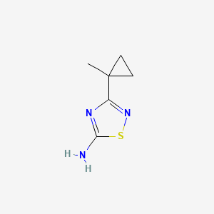 molecular formula C6H9N3S B2698499 3-(1-Methylcyclopropyl)-1,2,4-thiadiazol-5-amine CAS No. 1501401-72-4