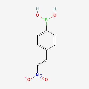 molecular formula C8H8BNO4 B2698507 [4-(2-Nitroethenyl)phenyl]boronic acid CAS No. 216394-04-6; 98555-37-4