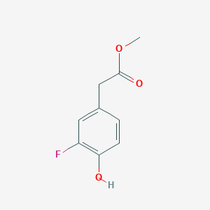 molecular formula C9H9FO3 B2698554 methyl 2-(3-fluoro-4-hydroxyphenyl)acetate CAS No. 169339-41-7; 79280-92-5