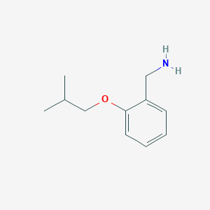molecular formula C11H17NO B2698590 [2-(2-Methylpropoxy)phenyl]methanamine CAS No. 37806-37-4