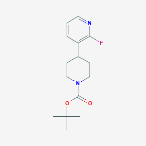 molecular formula C15H21FN2O2 B2698623 tert-butyl4-(2-fluoropyridin-3-yl)piperidine-1-carboxylate CAS No. 1822855-88-8