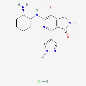 molecular formula C17H22ClFN6O B2698632 TAK-659 Hydrochloride 