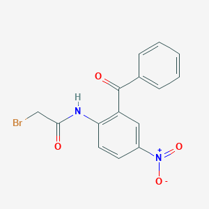 molecular formula C15H11BrN2O4 B026987 5-Nitro-2-(bromoacetamido)benzophenone CAS No. 2011-70-3