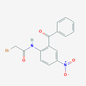 molecular formula C15H11BrN2O4 B026987 N-(2-Benzoyl-4-nitrophenyl)-2-bromoacetamide CAS No. 2011-70-3