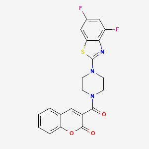 3-(4-(4,6-difluorobenzo[d]thiazol-2-yl)piperazine-1-carbonyl)-2H-chromen-2-one