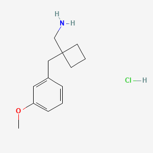 1-[(3-Methoxyphenyl)methyl]cyclobutyl-methanamine hydrochloride