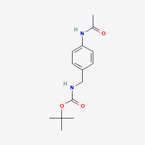 molecular formula C14H20N2O3 B2698798 tert-Butyl 4-acetamidobenzylcarbamate CAS No. 401573-23-7