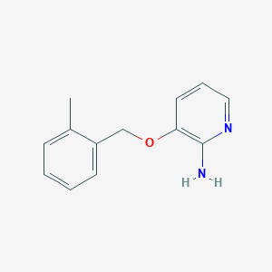 3-[(2-Methylphenyl)methoxy]pyridin-2-amine