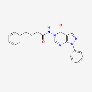 N-(4-oxo-1-phenyl-1H-pyrazolo[3,4-d]pyrimidin-5(4H)-yl)-4-phenylbutanamide