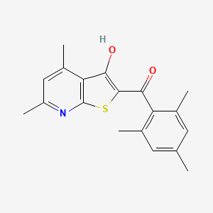 (3-Hydroxy-4,6-dimethylthieno[2,3-b]pyridin-2-yl)(2,4,6-trimethylphenyl)methanone
