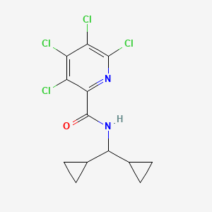 3,4,5,6-tetrachloro-N-(dicyclopropylmethyl)pyridine-2-carboxamide