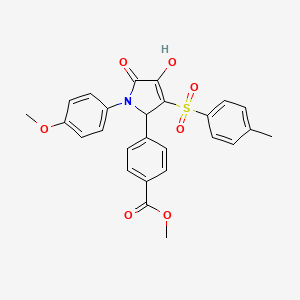 methyl 4-(4-hydroxy-1-(4-methoxyphenyl)-5-oxo-3-tosyl-2,5-dihydro-1H-pyrrol-2-yl)benzoate