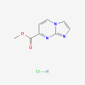 molecular formula C8H8ClN3O2 B2698852 Methyl imidazo[1,2-a]pyrimidine-7-carboxylate hydrochloride CAS No. 2253639-20-0