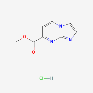 Methyl imidazo[1,2-a]pyrimidine-7-carboxylate;hydrochloride