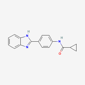 N-[4-(1H-benzimidazol-2-yl)phenyl]cyclopropanecarboxamide