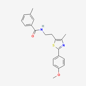 N-{2-[2-(4-methoxyphenyl)-4-methyl-1,3-thiazol-5-yl]ethyl}-3-methylbenzamide