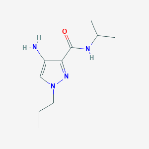 molecular formula C10H18N4O B2698907 4-Amino-N-isopropyl-1-propyl-1H-pyrazole-3-carboxamide CAS No. 2101198-50-7