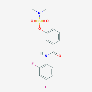 3-[(2,4-difluoroanilino)carbonyl]phenyl-N,N-dimethylsulfamate