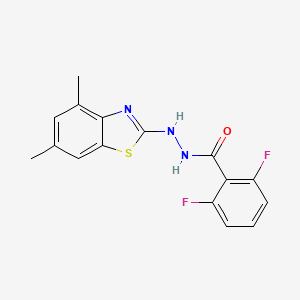 B2698998 N'-(4,6-dimethyl-1,3-benzothiazol-2-yl)-2,6-difluorobenzohydrazide CAS No. 851987-39-8