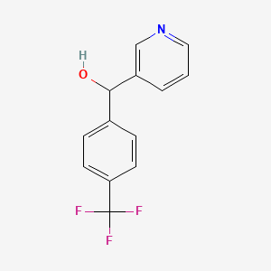 molecular formula C13H10F3NO B2699008 Pyridin-3-yl(4-(trifluoromethyl)phenyl)methanol CAS No. 1340875-16-2