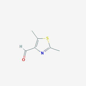 molecular formula C6H7NOS B2699029 2,5-Dimethylthiazole-4-carbaldehyde CAS No. 213258-56-1
