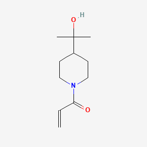 1-[4-(2-Hydroxypropan-2-yl)piperidin-1-yl]prop-2-en-1-one