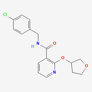 N-(4-chlorobenzyl)-2-((tetrahydrofuran-3-yl)oxy)nicotinamide