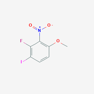 molecular formula C7H5FINO3 B2699079 2-Fluoro-1-iodo-4-methoxy-3-nitrobenzene CAS No. 2140306-06-3