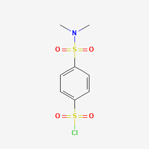 molecular formula C8H10ClNO4S2 B2699215 4-(Dimethylsulfamoyl)benzene-1-sulfonyl chloride CAS No. 677782-39-7