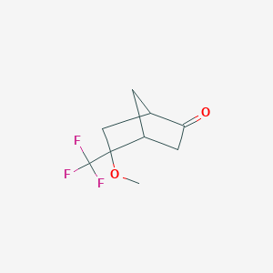 B2699239 5-Methoxy-5-(trifluoromethyl)bicyclo[2.2.1]heptan-2-one CAS No. 2361644-59-7