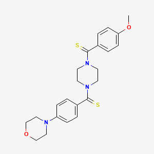 (4-Methoxyphenyl)(4-(4-morpholinophenylcarbonothioyl)piperazin-1-yl)methanethione