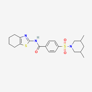 4-((3,5-dimethylpiperidin-1-yl)sulfonyl)-N-(4,5,6,7-tetrahydrobenzo[d]thiazol-2-yl)benzamide
