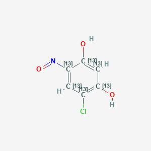 molecular formula C6H4ClNO3 B026993 4-Chloro-6-nitrosoresorcinol-13C6 CAS No. 953390-33-5