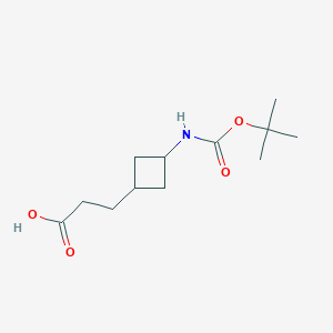 Trans-3-(Boc-amino)cyclobutylpropanoic acid
