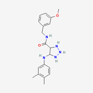 5-[(3,4-dimethylphenyl)amino]-N-[(3-methoxyphenyl)methyl]-1H-1,2,3-triazole-4-carboxamide